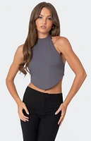 Edikted Raine Curved Halter Top