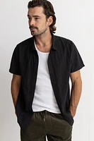 Rhythm Black Classic Linen Shirt