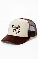 Free & Easy Don't Trip Embroidered Trucker Hat