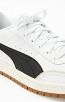 Women's White & Black Premier Court Sneakers