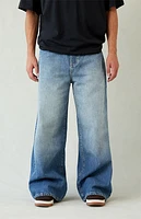 Pacsun Ryder Ultra Baggy Jeans Medium Blue