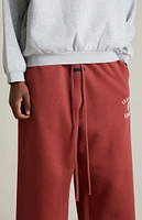 Fear of God Essentials Crimson University Fleece Relaxed Sweatpants