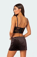 Edikted Aspen Sheer Lace Bra Top