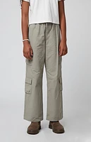 Pacsun Kids Stretch Sage E-Waist Porter Baggy Cargo Pants