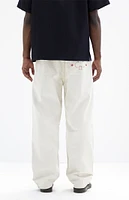 PacSun Cream Baggy Clover Jeans