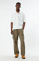 Pacsun Cream Boxy Button Down Shirt