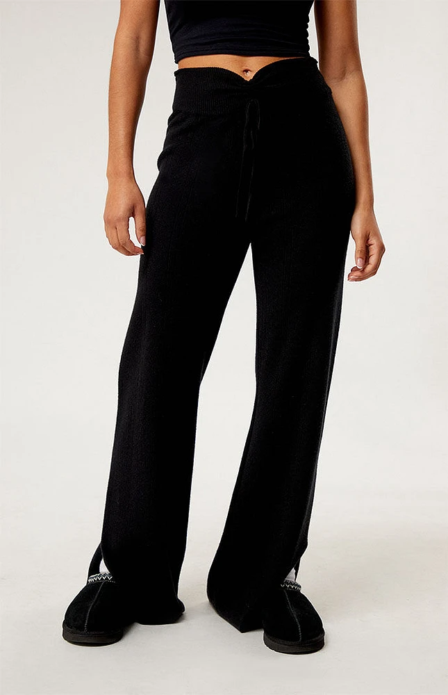 Pointelle Cinched Lounge Pants