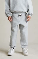 Fear of God Essentials Kids Light Heather Grey Fleece Sweatpants