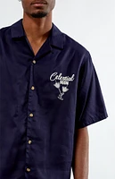 PacSun Tencel Embroidered Oversized Camp Shirt