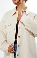 Pacsun Off White Shacket