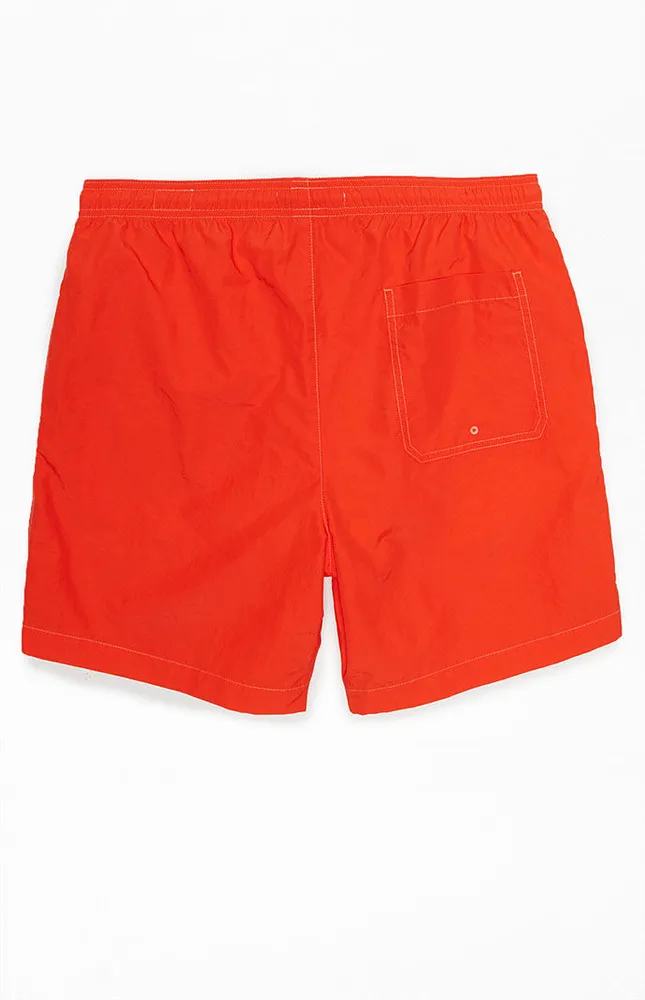 PacSun Solid Collegiate 6.5" Swim Trunks