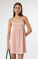 LA Hearts Linen Mini Dress