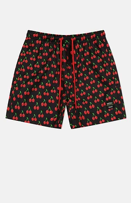 WeSC America Inc Zack Cherries AOP 5" Swim Trunks