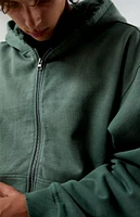 PacSun Green Heavyweight Spray Full Zip Hoodie