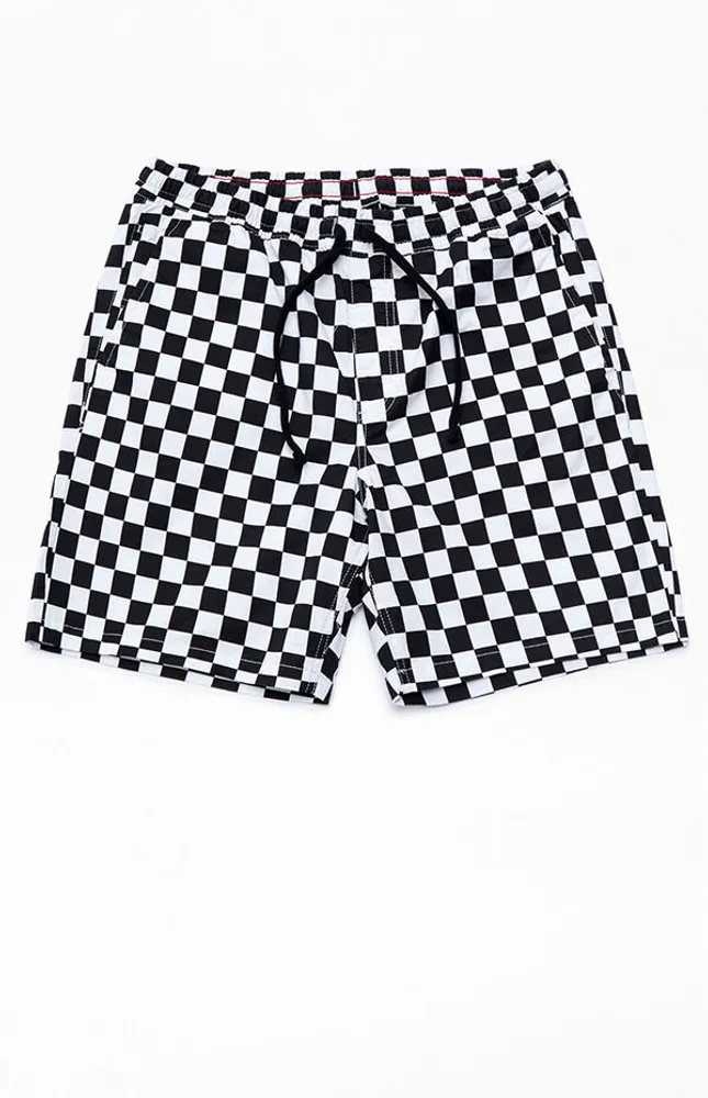 Organic Checkered Range Elastic Waist Shorts