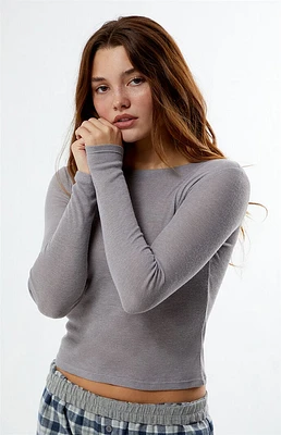 Est. PAC 1980 Ribbed Crew Neck Long Sleeve Top