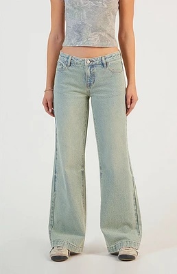 PacSun Casey Low Rise Baggy Jeans Light Indigo Washed