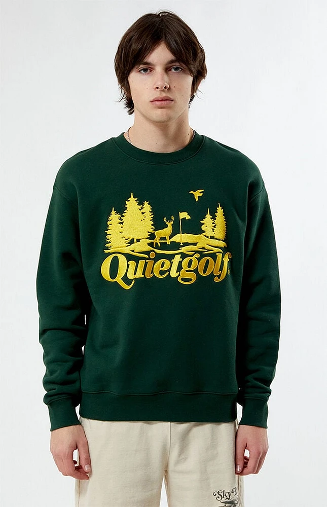 QUIET GOLF Tread Lightly Crew Neck Sweatshirt