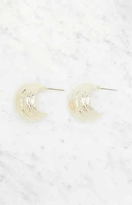 LA Hearts Chunky Round Hoop Earrings