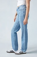 PacSun Medium Blue Asymmetrical Dad Jeans