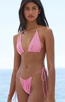 Riot Swim Pink Bixi Tie Side Bikini Bottom