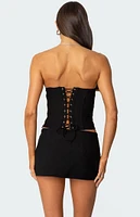 Edikted Arlette Grommet Strapless Corset