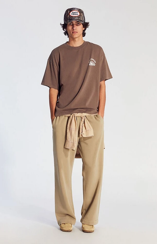 Pacsun Green Fleece Extreme Baggy Sweatpants