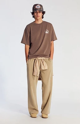 Pacsun Green Fleece Extreme Baggy Sweatpants