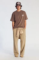 Pacsun Green Fleece Extreme Baggy Sweatpants