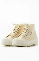 Superga Women's Beige 2341 Alpina High Top Sneakers