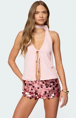 Edikted Rivere Split Front Halter Top