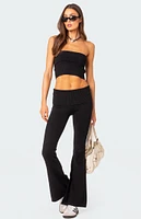 Desiree Fold Over Knit Tube Top