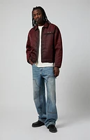 Pacsun Medium Indigo Studded Baggy Carpenter Jeans