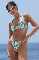 PacSun Floral Piper High Cut Bikini Bottom