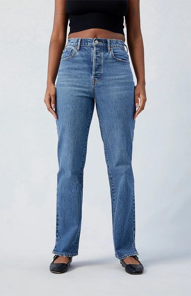 PacSun Stretch Dark Indigo Dad Jeans