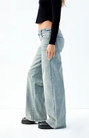 PacSun Stretch Indigo Tint Curve Low Rise Baggy Jeans