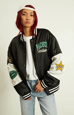 PacSun Black Athletic Varsity Jacket