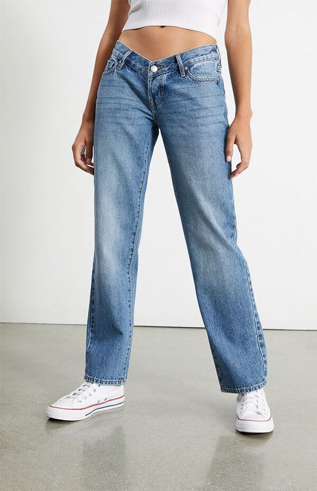 PacSun Medium Blue Wide Leg Jeans