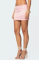 Edikted Camila Satin Mini Skirt