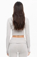 LIONESS Muse Knit Full Zip Sweater