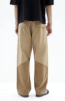 PacSun Tan Multi-Tone Baggy Jeans