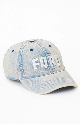 FORD Logo Denim Strapback Hat