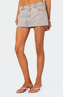 Edikted Micah Denim Mini Skirt