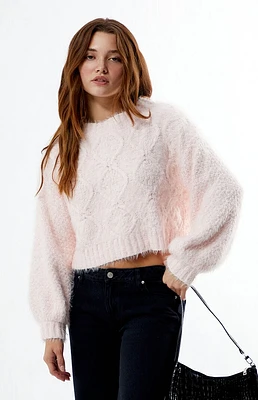 Glamorous Cable Knit Cropped Sweater