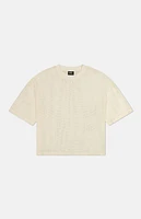 WeSC America Inc Cream Mesh Cropped T-Shirt