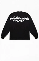 Midnight Rave Techno All Nighter Long Sleeve T-Shirt