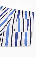 Pacsun Roosevelt Striped 4.5" Swim Trunks