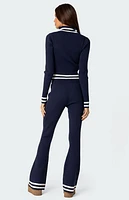 Edikted Pluto Ribbed Flared Pants
