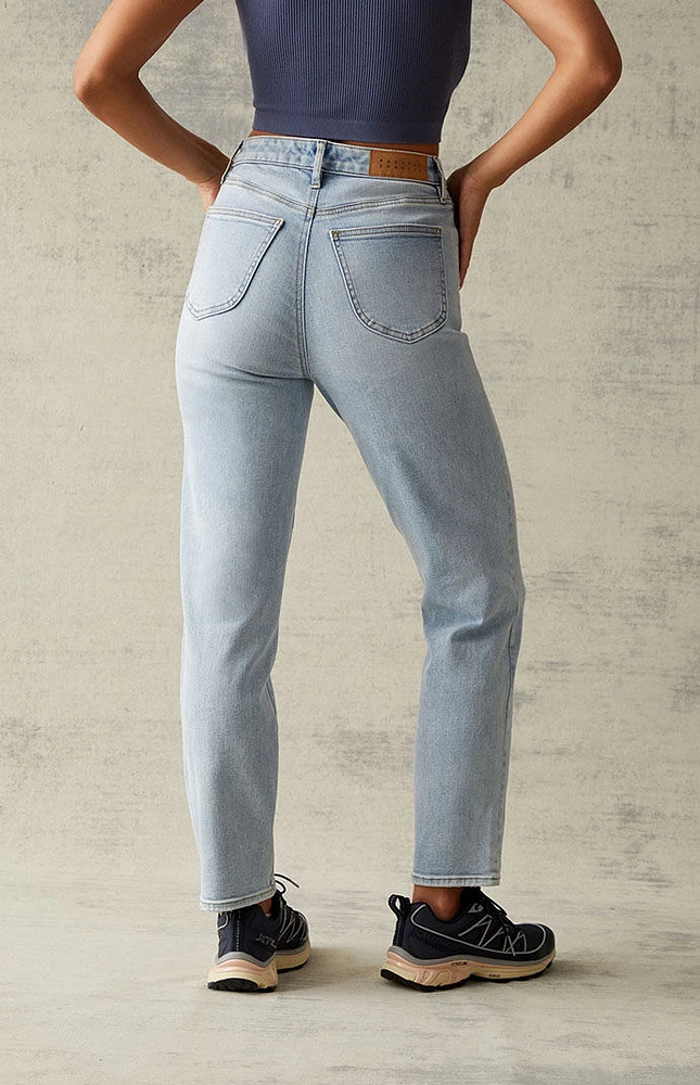 PacSun Light Blue Curve Straight Leg Jeans