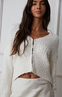 LA Hearts Fuzzy Cardigan